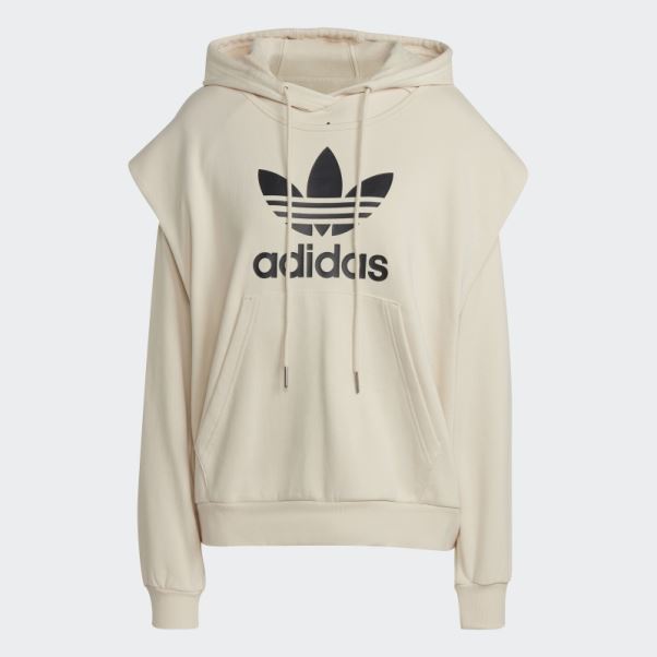 Sweat à Capuche Adidas Toujours Original Trèfle Blanc