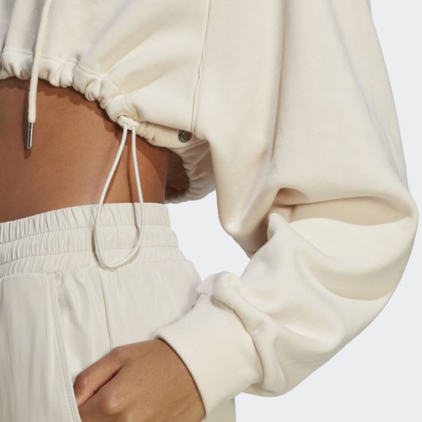 Sweat à Capuche Adidas Toujours Original Trèfle Blanc