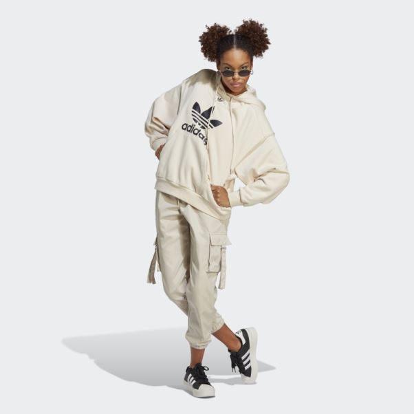 Sweat à Capuche Trèfle Always Original Blanc Adidas