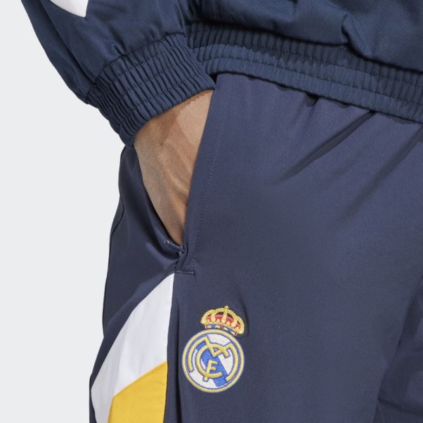 Pantalon Tissé Emblématique Du Real Madrid Bleu Nuit Adidas