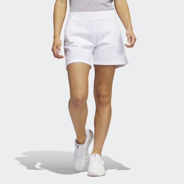 Short De Golf à Enfiler 5 Pouces Nervuré Blanc Adidas