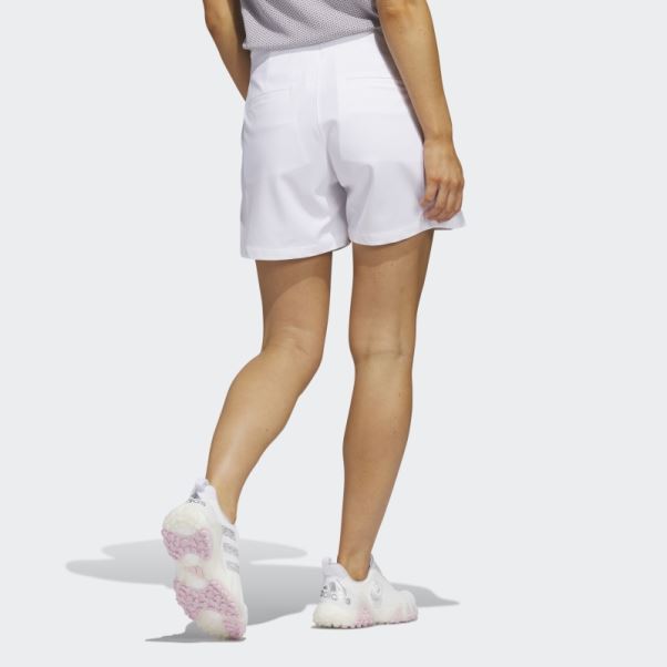 Short De Golf à Enfiler 5 Pouces Nervuré Blanc Adidas