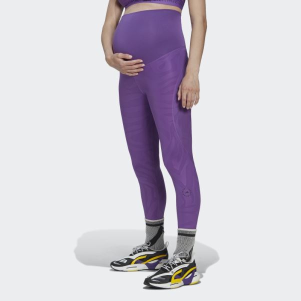 Violet Adidas By Stella Mccartney Leggings De Yoga De Maternité Fashion
