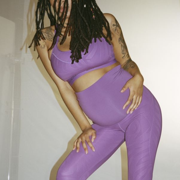 Violet Adidas By Stella Mccartney Leggings De Yoga De Maternité Fashion
