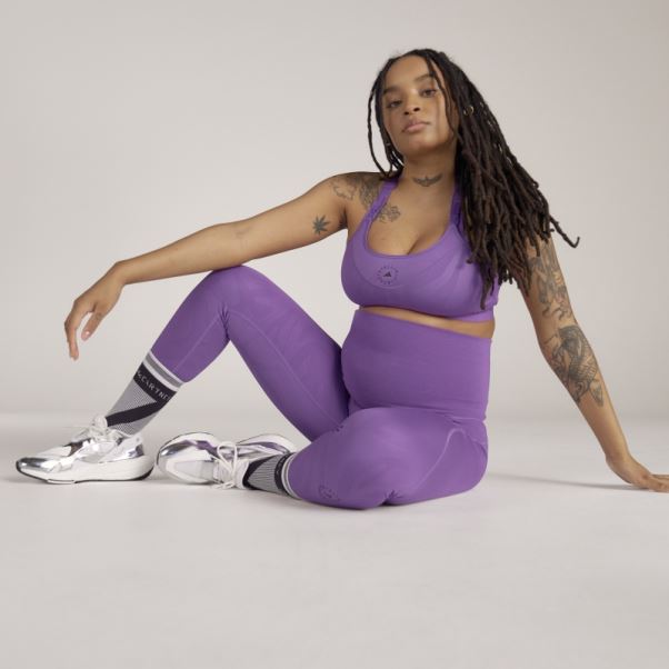 Violet Adidas By Stella Mccartney Leggings De Yoga De Maternité Fashion