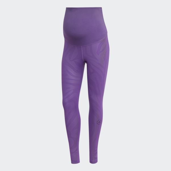 Violet Adidas By Stella Mccartney Leggings De Yoga De Maternité Fashion