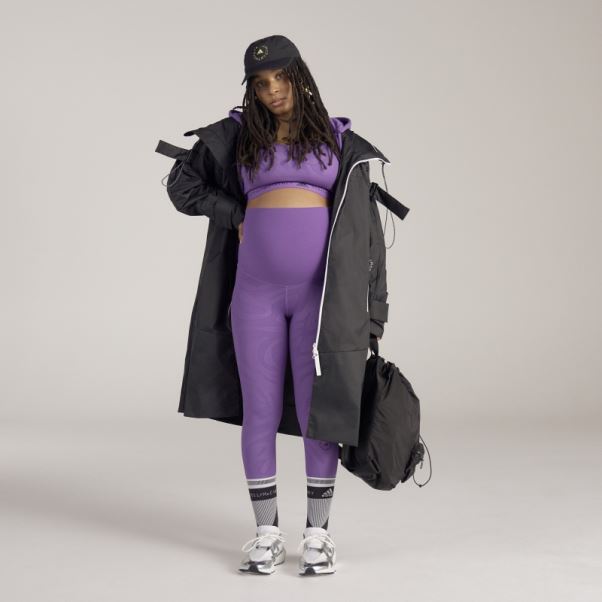 Violet Adidas By Stella Mccartney Leggings De Yoga De Maternité Fashion