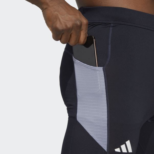 Boston Marathon 2023 Legging De Course Chaud Adidas Encre