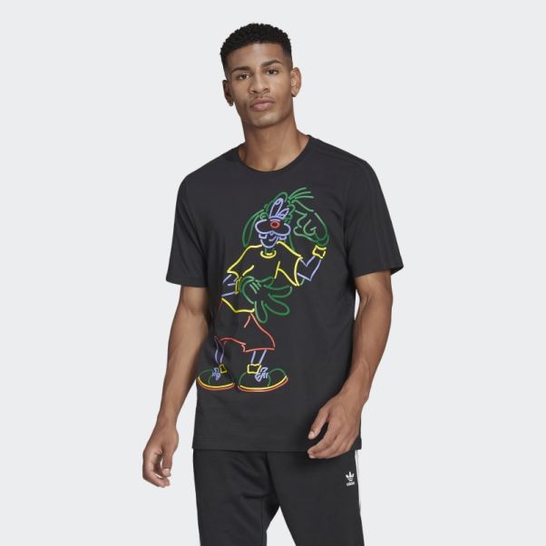 Tee Shirt Disney Mickey Et Ses Amis Noir Adidas