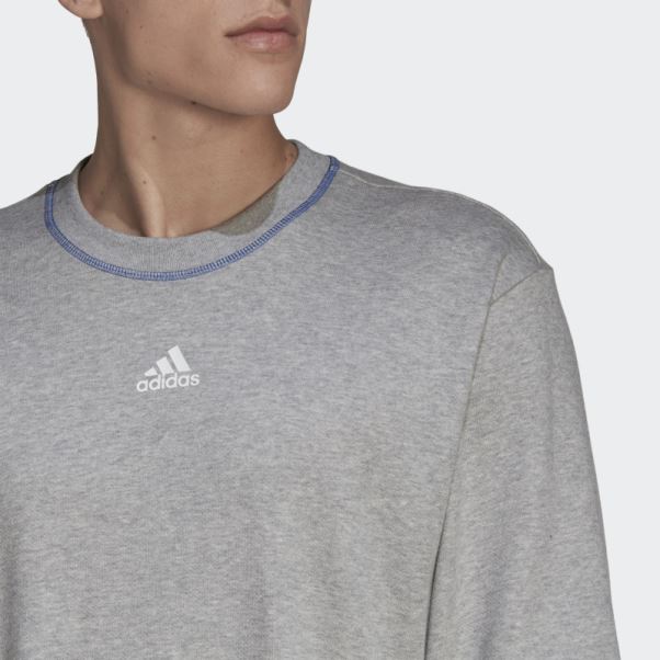 Adidas Trvl Sweat à Capuche Léger Gris Moyen
