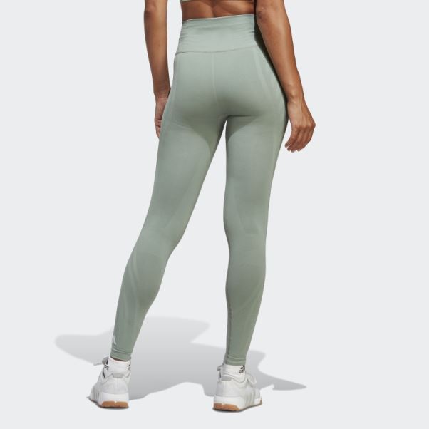 Leggings Formotion Sculpted 7/8 Vert Argent Adidas