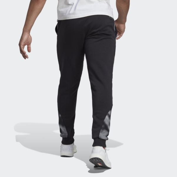 Pantalon Polaire Imprimé Nature Adidas Noir