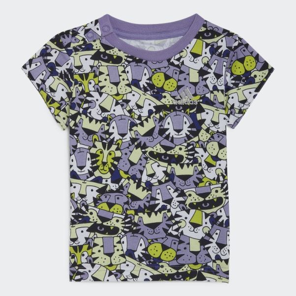 Ensemble D'été Graphique Adidas X Marimekko Jaune Fashion