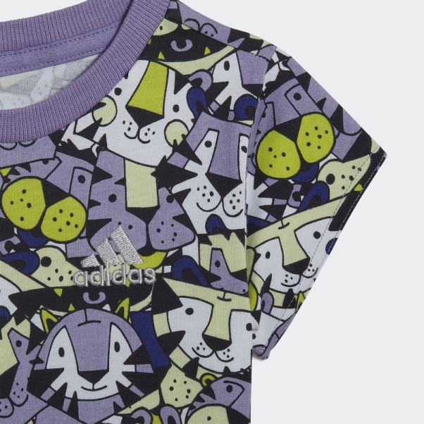 Ensemble D'été Graphique Adidas X Marimekko Jaune Fashion