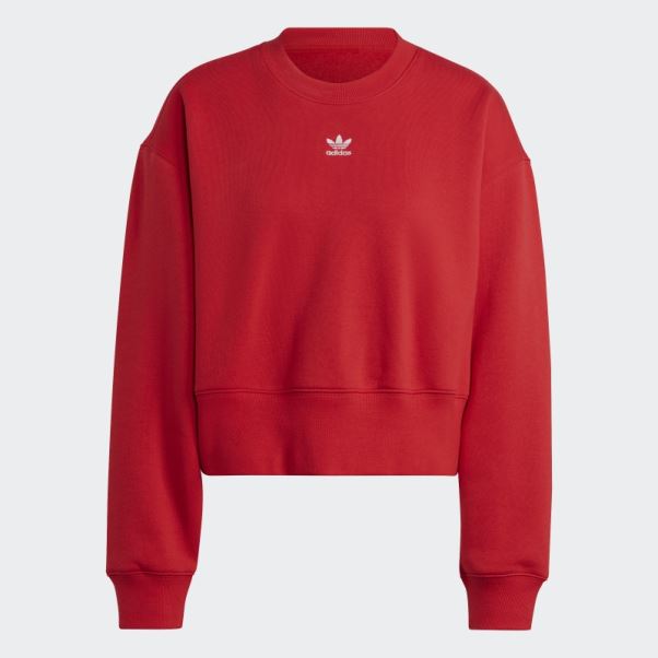 Sweat Adidas Adicolor Essentials Crew écarlate