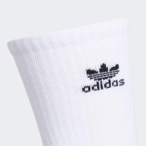 Chaussettes Blanches Trèfle Crew 6 Paires Adidas
