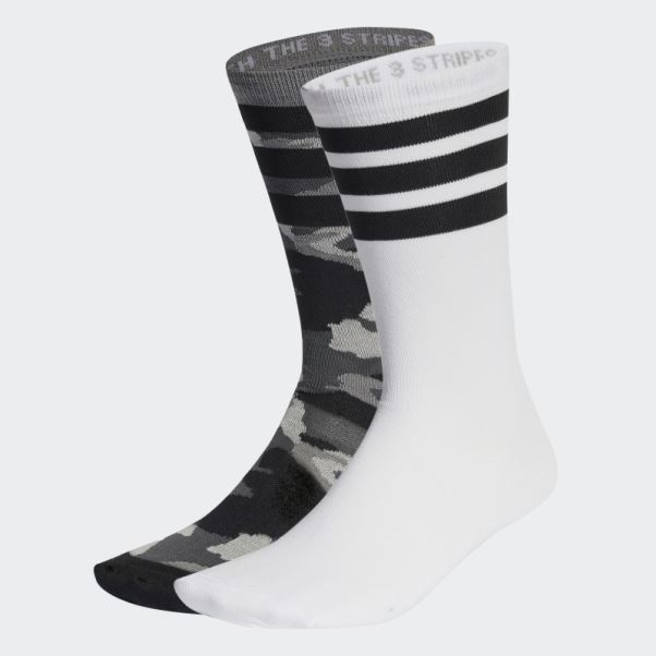 Chaussettes Adidas Camo Crew Multicolores 2 Paires