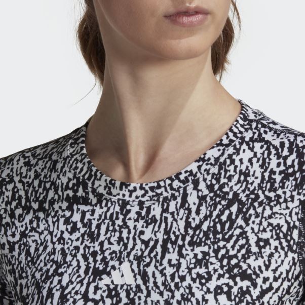 Crop Top D'entrainement Adidas Techfit Blanc