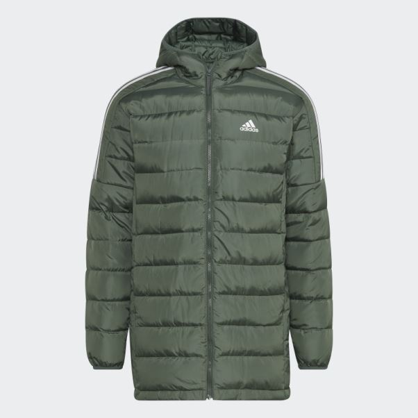Parka En Duvet Essentials Vert Oxyde Adidas