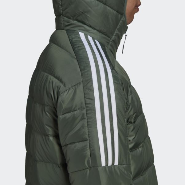 Parka En Duvet Essentials Vert Oxyde Adidas