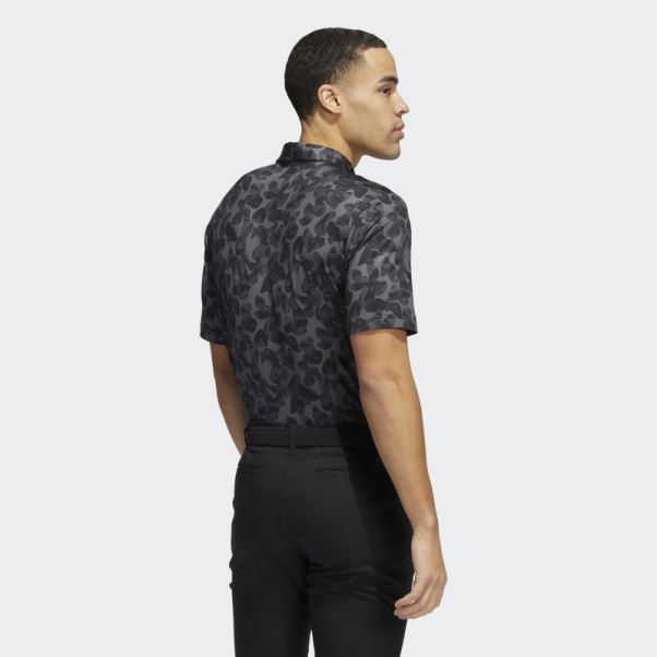 Adidas Polo à Imprimé Prisma Noir Fashion
