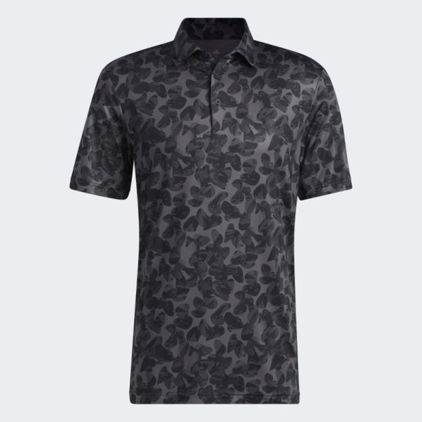Adidas Polo à Imprimé Prisma Noir Fashion
