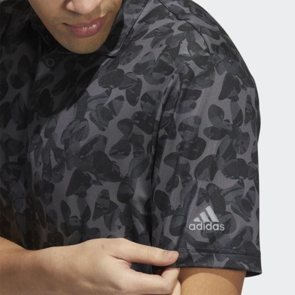 Adidas Polo à Imprimé Prisma Noir Fashion