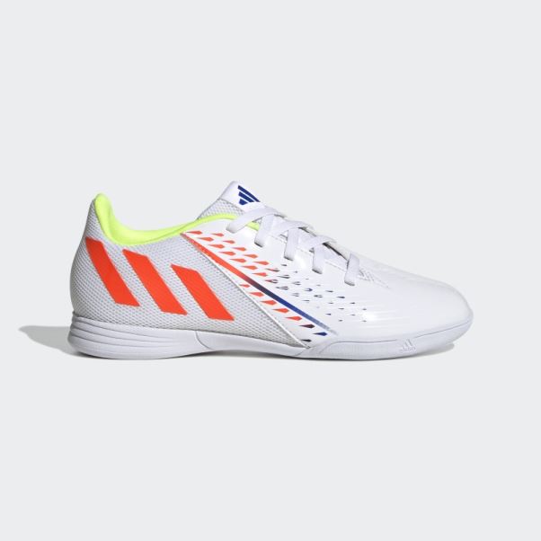 Prédateur Edge.4 Indoor Sala Chaussures Adidas Blanc