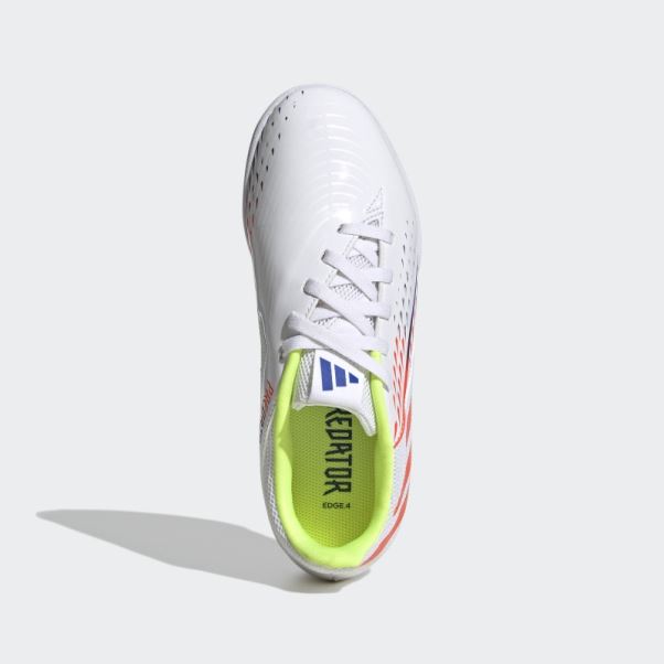 Prédateur Edge.4 Indoor Sala Chaussures Adidas Blanc