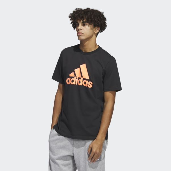 Remplissage Stylo Logo Noir - T-shirt Graphique Sportswear Adidas