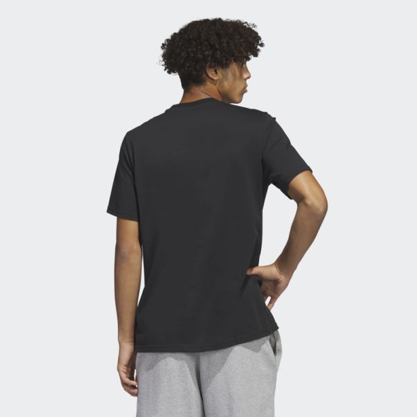 Remplissage Stylo Logo Noir - T-shirt Graphique Sportswear Adidas