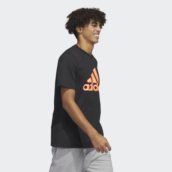 Remplissage Stylo Logo Noir - T-shirt Graphique Sportswear Adidas
