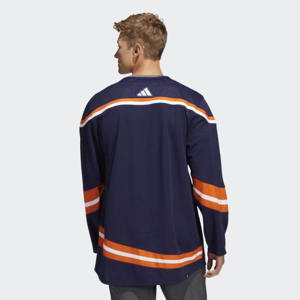 Maillot Adidas Bleu Marine 09 Ccm-sld Islanders Reverse Retro Wordmark Authentique