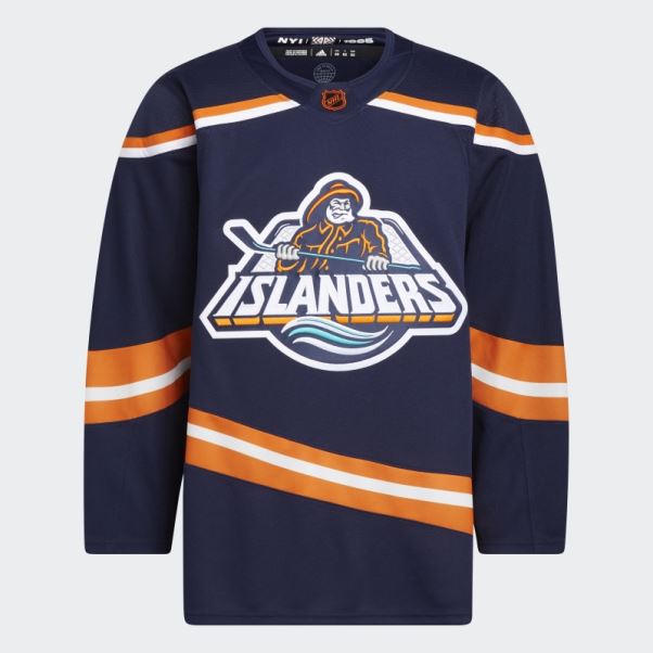 Maillot Adidas Bleu Marine 09 Ccm-sld Islanders Reverse Retro Wordmark Authentique