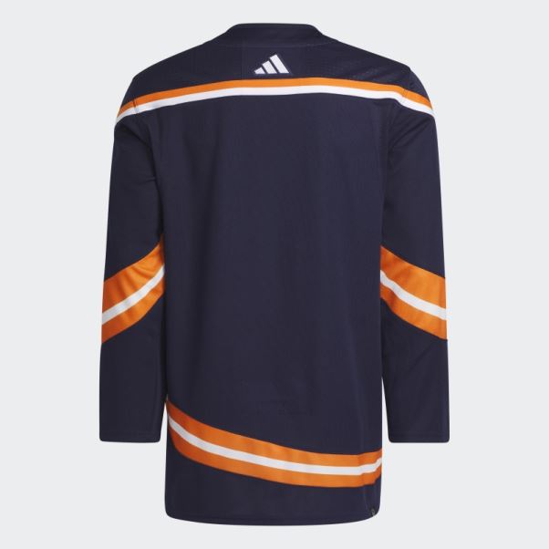 Maillot Adidas Bleu Marine 09 Ccm-sld Islanders Reverse Retro Wordmark Authentique
