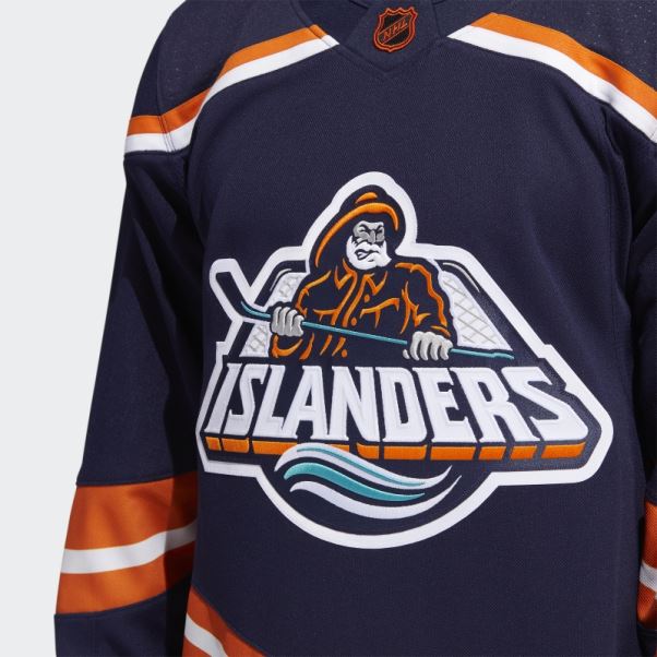 Maillot Adidas Bleu Marine 09 Ccm-sld Islanders Reverse Retro Wordmark Authentique