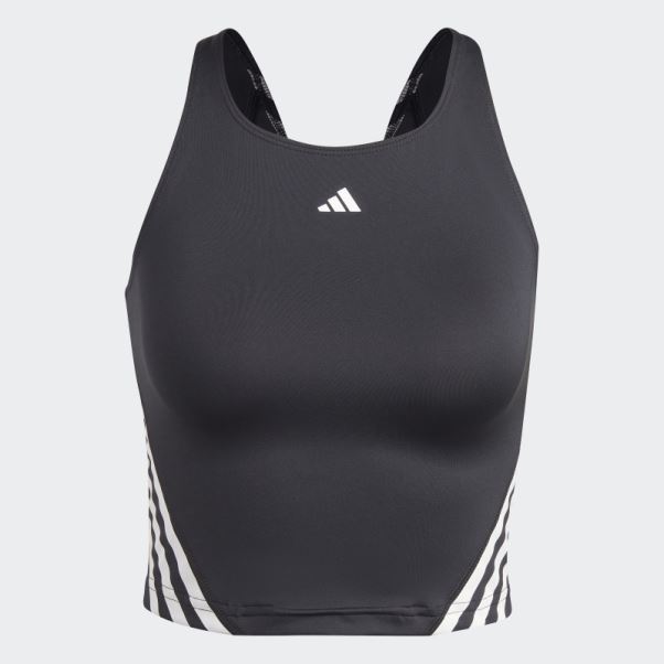 Débardeur Train Icones 3 Bandes Noir Adidas