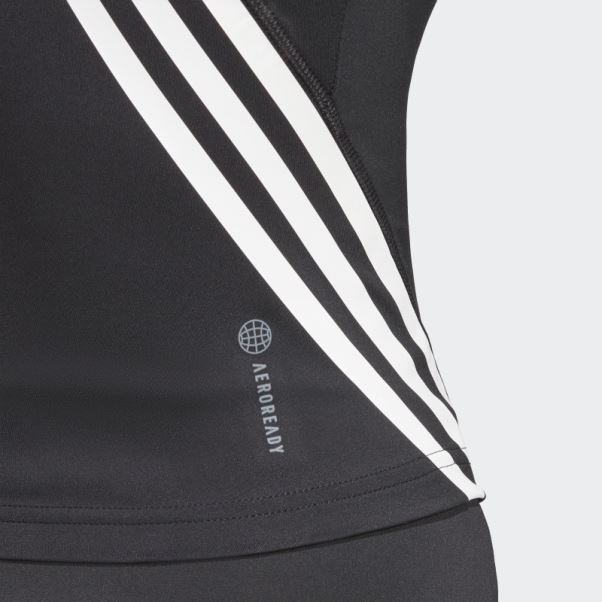 Débardeur Train Icones 3 Bandes Noir Adidas