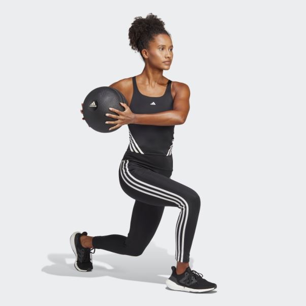 Adidas Train Icons Débardeur 3 Bandes Noir
