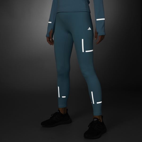 Legging Adidas Fast Impact Reflect At Night X-city Bleu