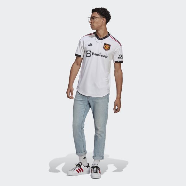 Maillot Manchester United 22/23 Extérieur Authentique Blanc Adidas