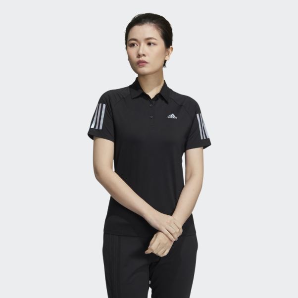 Polo Adidas Noir 3 Bandes