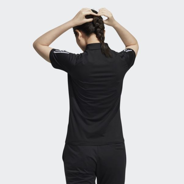 Polo Adidas Noir 3 Bandes