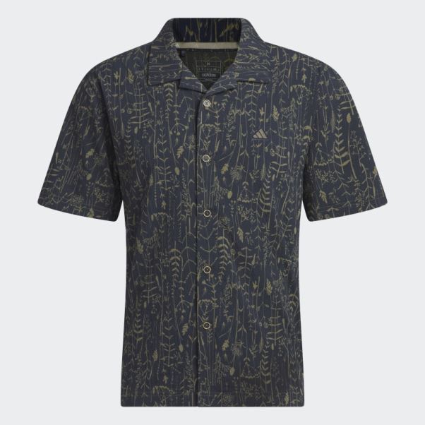 Chemise De Golf Adidas Go-to Camp Bleu Marine
