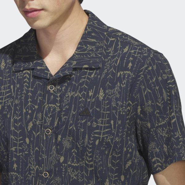 Chemise De Golf Adidas Go-to Camp Bleu Marine