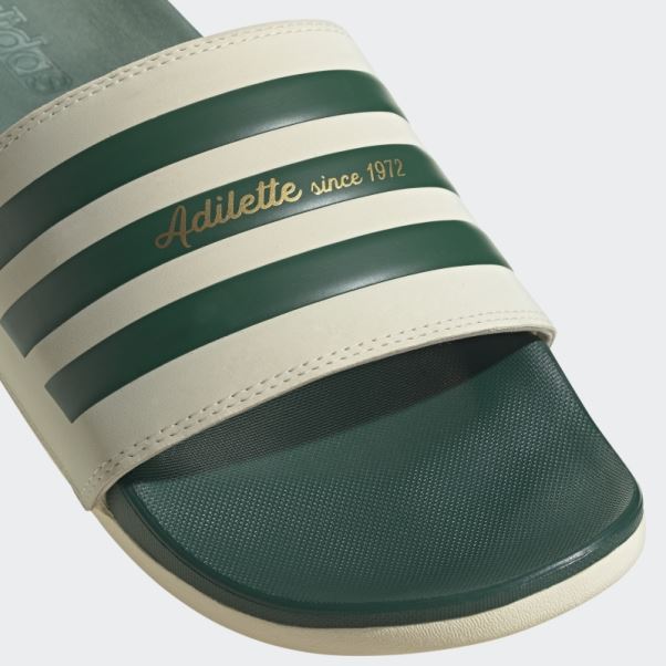 Claquettes Adidas Adilette Confort Dorées Métallisées