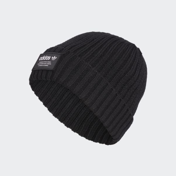 Bonnet Côtelé Noir Adidas