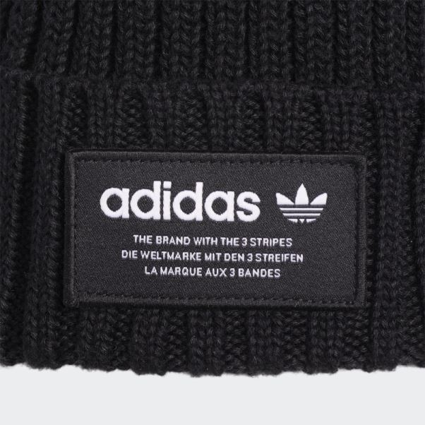 Bonnet Côtelé Noir Adidas