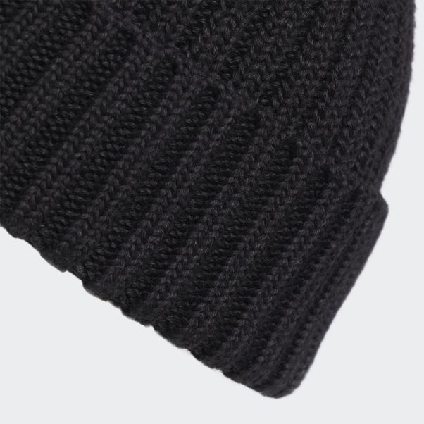 Bonnet Côtelé Noir Adidas