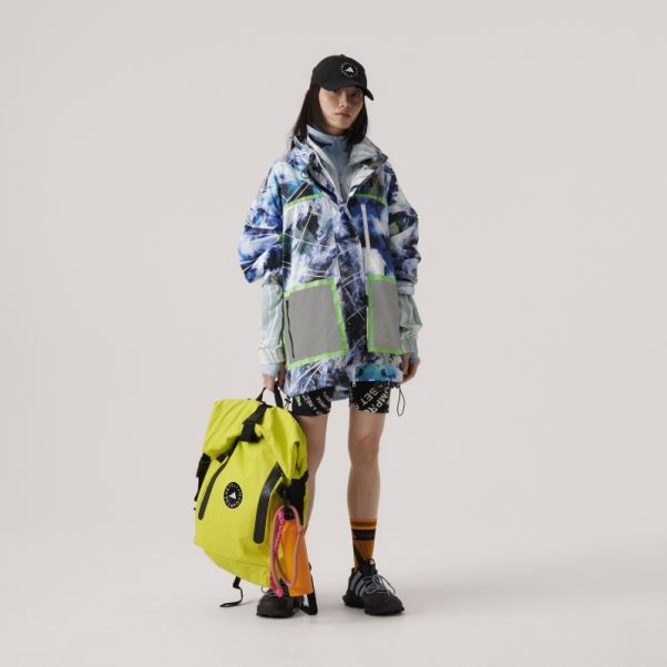 Adidas By Stella Mccartney Truenature Veste Compressible Imprimé Blanc Chaud